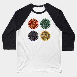 House Pride Floral Mandalas Baseball T-Shirt